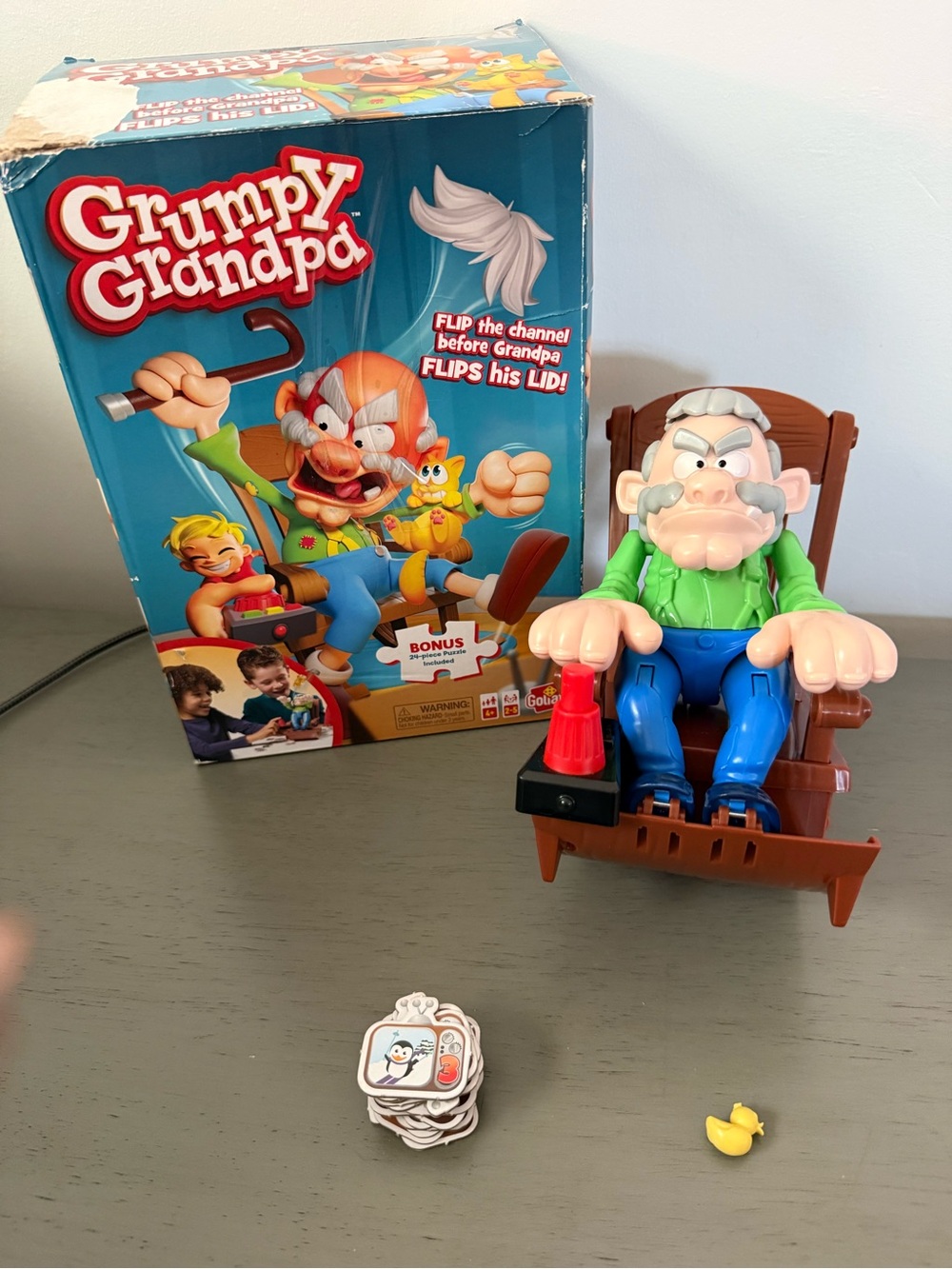 Goliath HTF Rare Grumpy Grandpa Family Game - 80% Complete - Parts